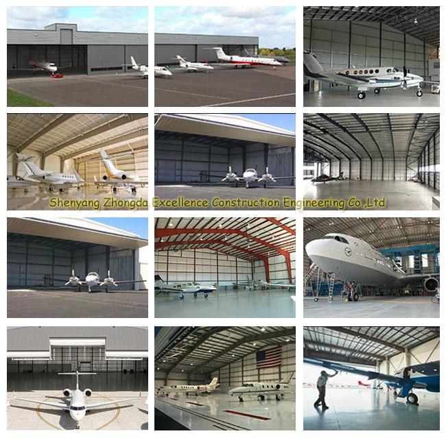 Hangar pré-fabricado dos aviões da boa construção civil do quadro da construção de aço do preço