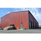 Edifícios pré-fabricados Q235B Estrutura de portal Metal Garagens Armazenamento
