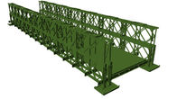 Construção de aço provisória profissional AWS personalizado da ponte de Bailey aprovada