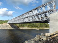 200 tipo ponte de Bailey de aço pré-fabricada com superfície galvanizada ou pintada