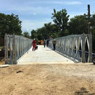 Estrutura de aço modular para pedestres compacta 200 Bailey Bridge Q345b