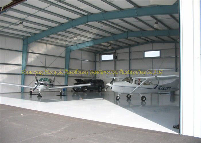 Hangares de aço Q235B Q345B dos aviões da casa pré-fabricada dos hangares do avião do GB JIS