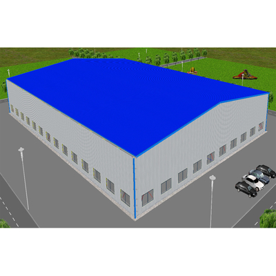 O aço de Q345B personalizou o armazém de aço industrial do período largo das construções comerciais pré-fabricadas