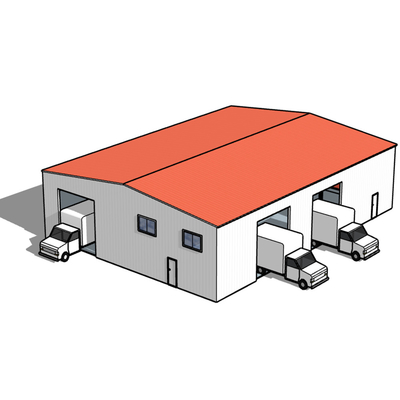 Estrutura de Peb de Conexão Parafuso Armazém Industrial Estrutura de Aço Com Galvanização
